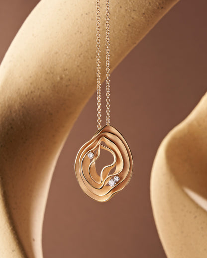 Annamaria Cammilli Dune Pendant in 18ct Pink Champagne Gold