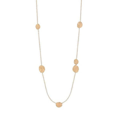 Annamaria Cammilli Long Velvet Necklace in 18ct Orange Apricot Gold