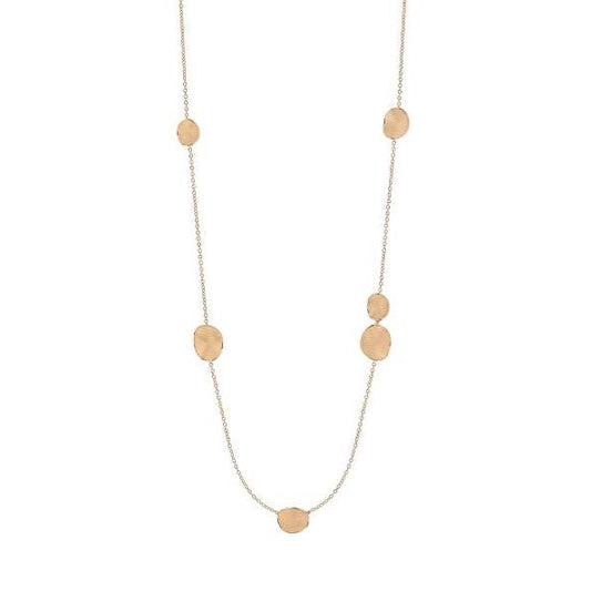 Annamaria Cammilli Long Velvet Necklace in 18ct Orange Apricot Gold