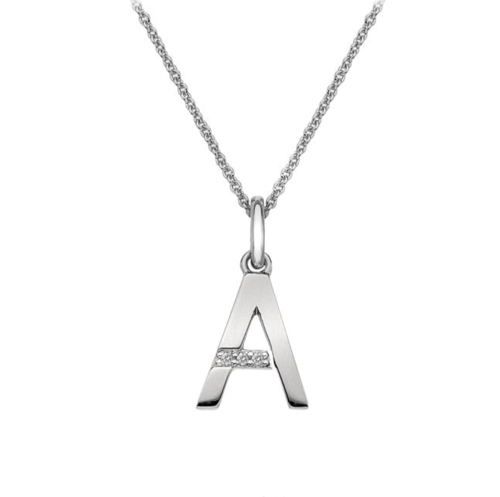 Hot Diamonds Silver Initial Pendant