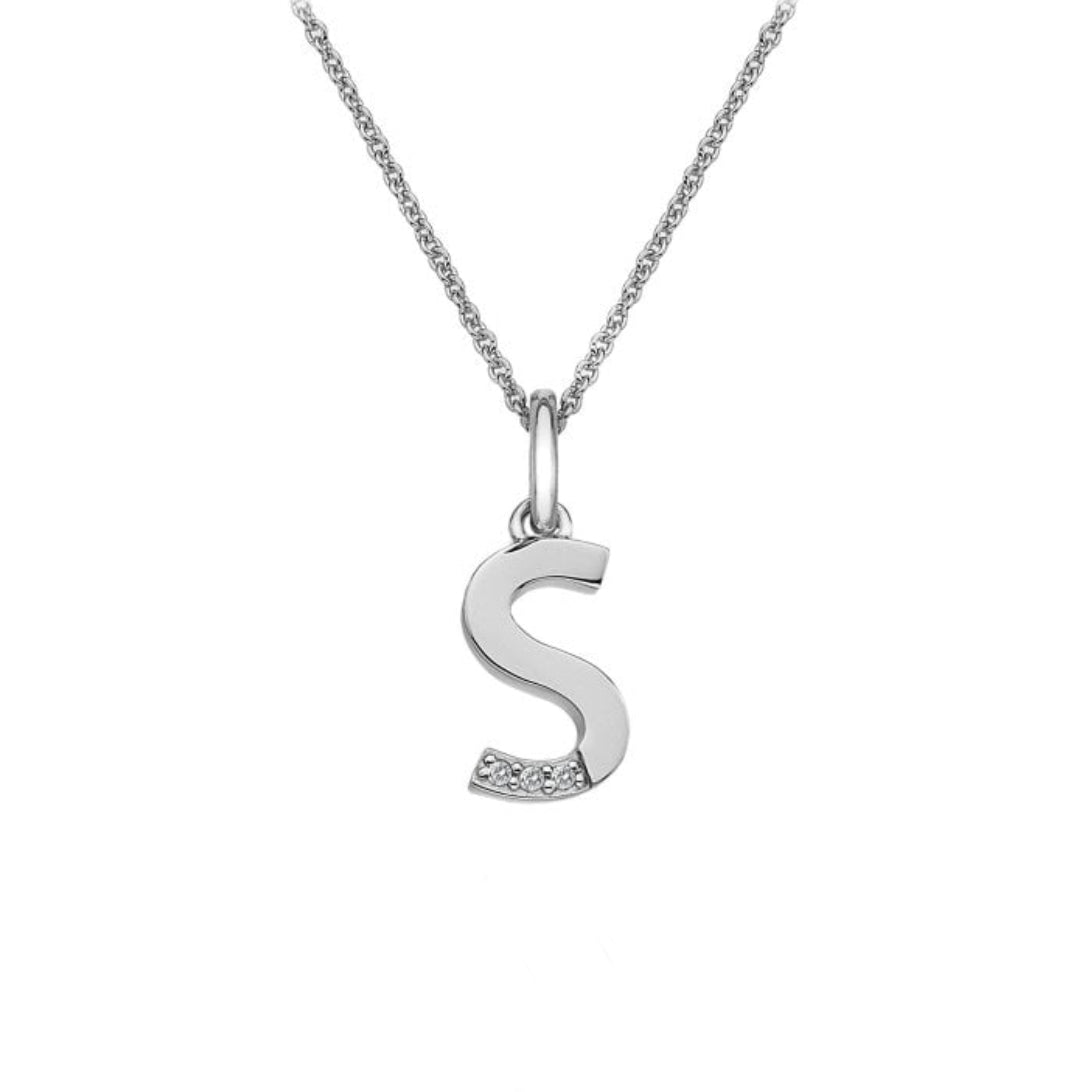 Hot Diamonds Silver Initial Pendant