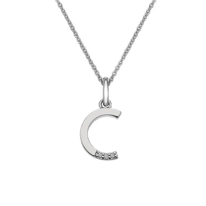 Hot Diamonds Silver Initial Pendant