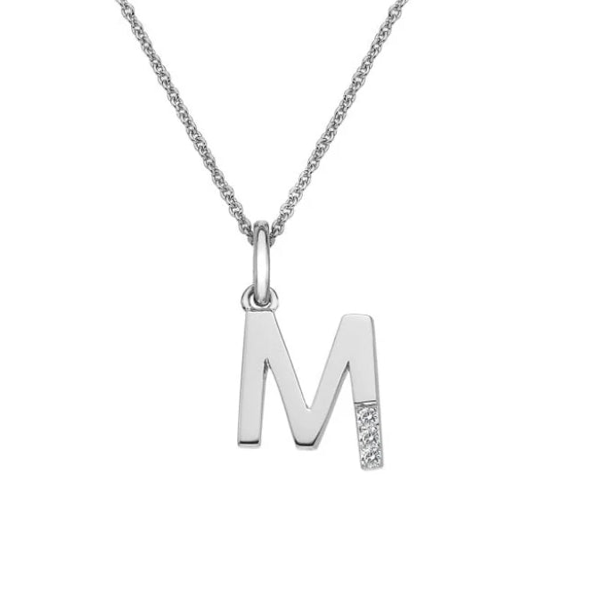 Hot Diamonds Silver Initial Pendant