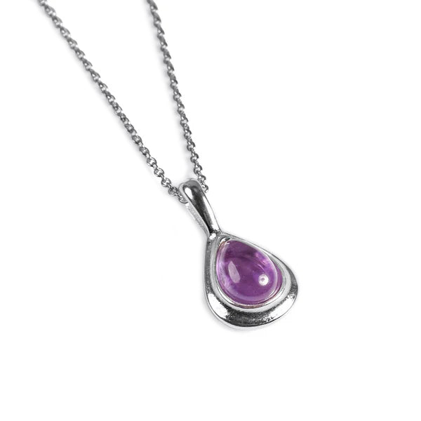 Henryka Silver and Amethyst Teardrop Matching Set